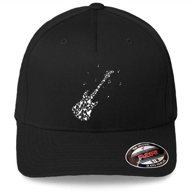 Magic Guitar Art And Design- Acoustic Deep Guitar - Enchanted Guitar Premium Flat Bill Snapback Caps
