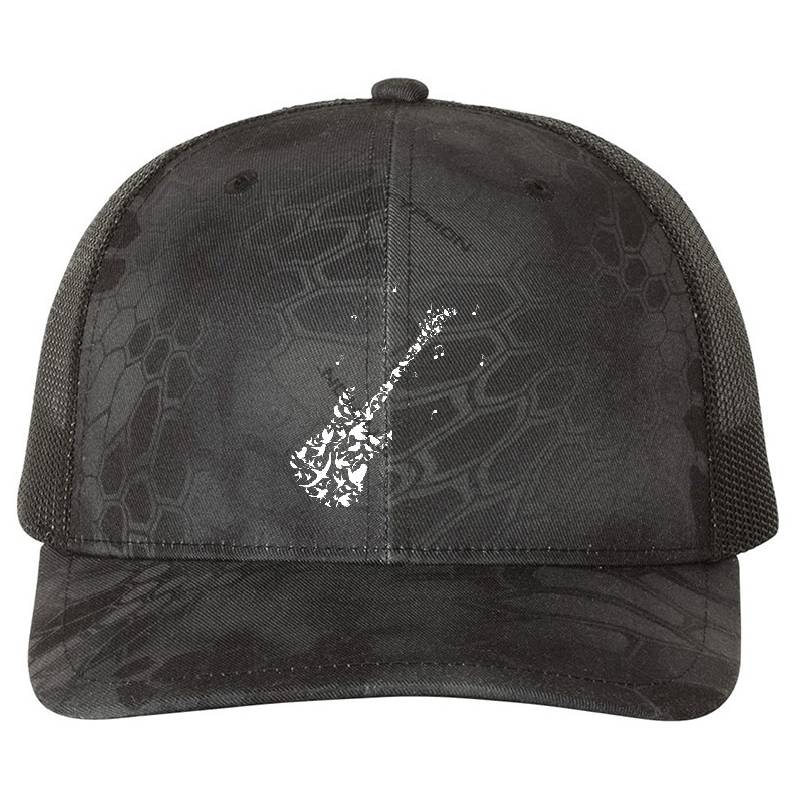 Magic Guitar Art And Design- Acoustic Deep Guitar - Enchanted Guitar Premium Flat Bill Snapback Caps