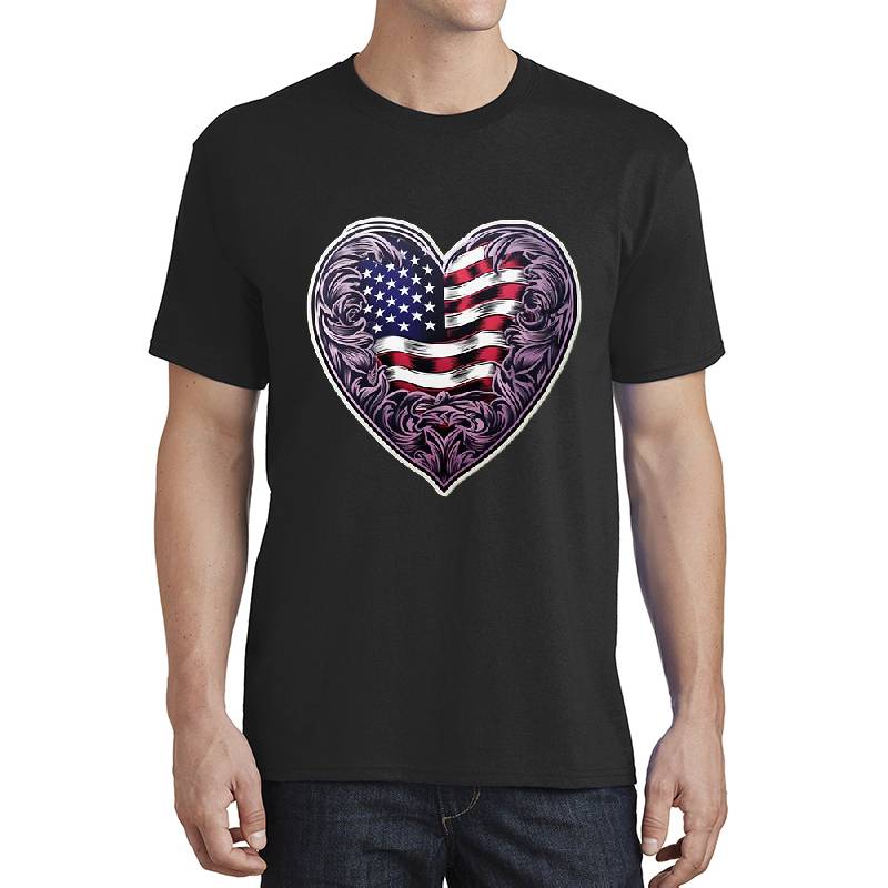 United States Flag Emblem Unisex V-Neck T-Shirts