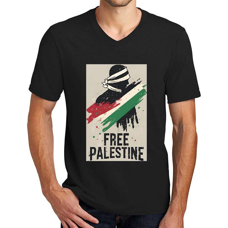 Free palestine - Free Gaza - Blindfolded Palestinian with Palestine Flag Women Underwear Panties