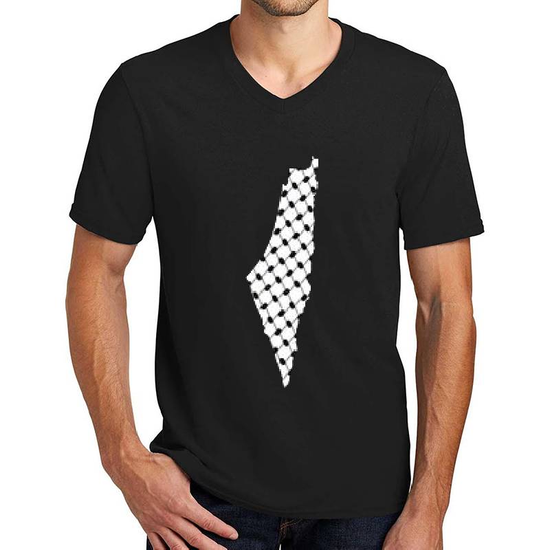 Palestine - Palestinian map with keffiyeh Youth Hooded Sweatshirts