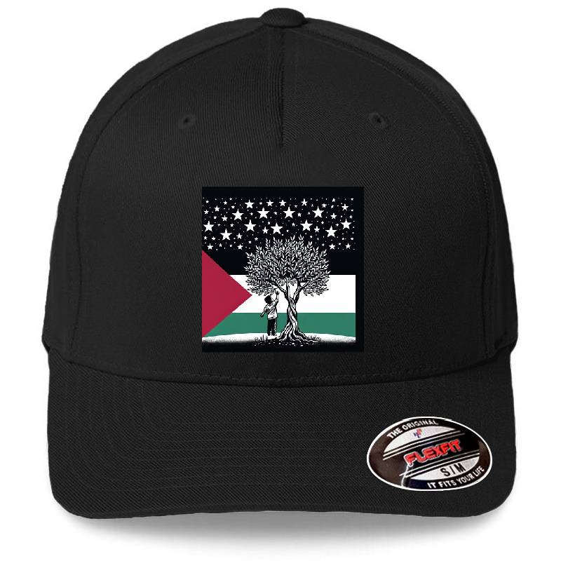 Palestinian starry night child Premium Flat Bill Snapback Caps