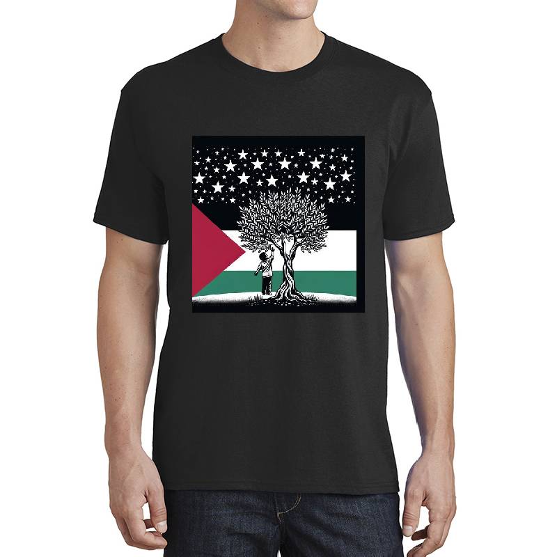 Palestinian starry night child Premium Flat Bill Snapback Caps