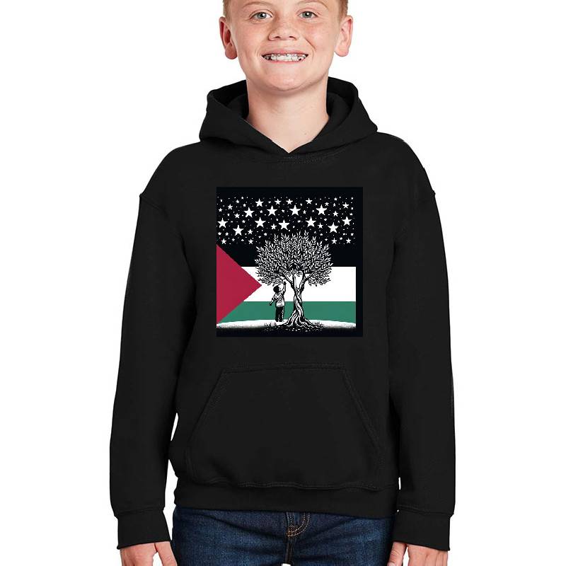 Palestinian starry night child Premium Flat Bill Snapback Caps