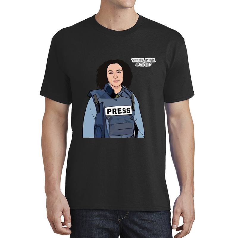 Bisan Palestine Journalist Hero Unisex V-Neck T-Shirts