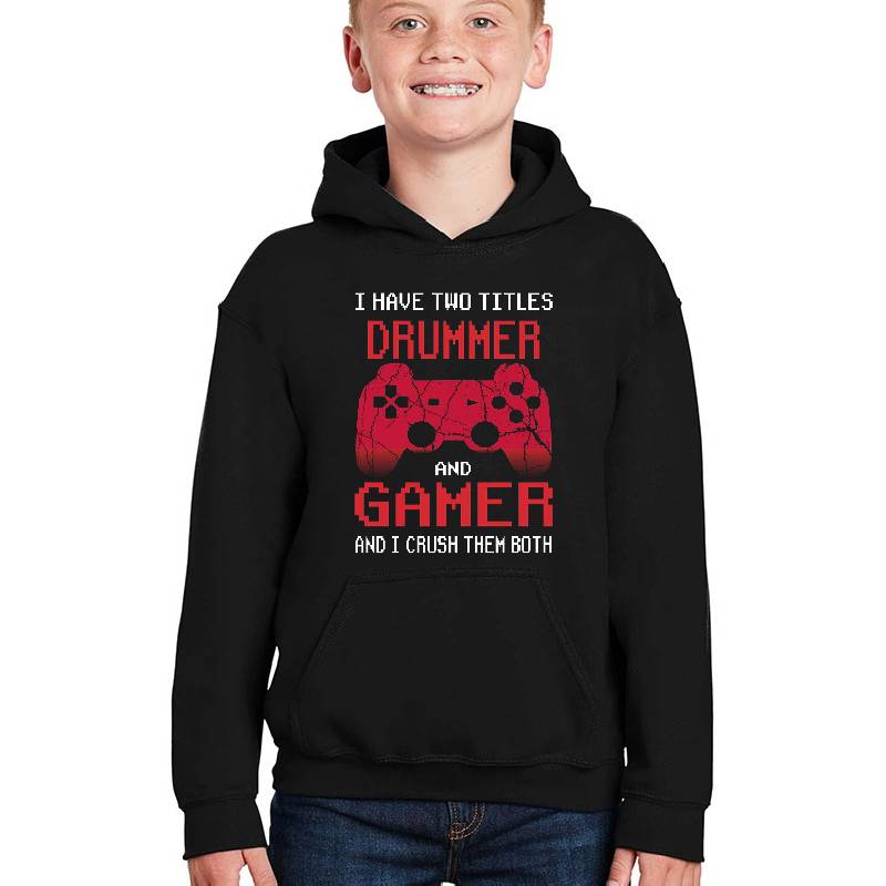 Drummer Gamer Gift, I Have Two Titles Drummer And Gamer, Drummer Unisex T-shirts
