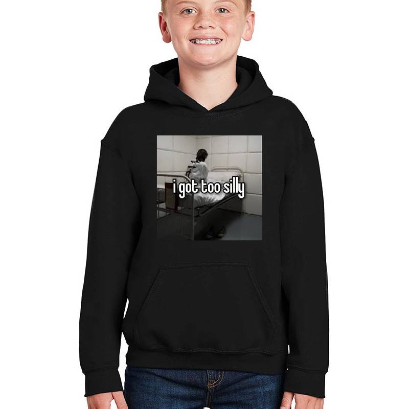 i got too silly - i got too silly Funny Meme psychiatric hospital meme Joke Unisex V-Neck T-Shirts