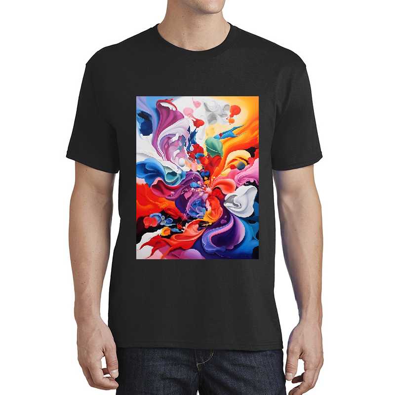 Whispers of Color: Abstract Expression on Canvas Premium Flat Bill Snapback Caps