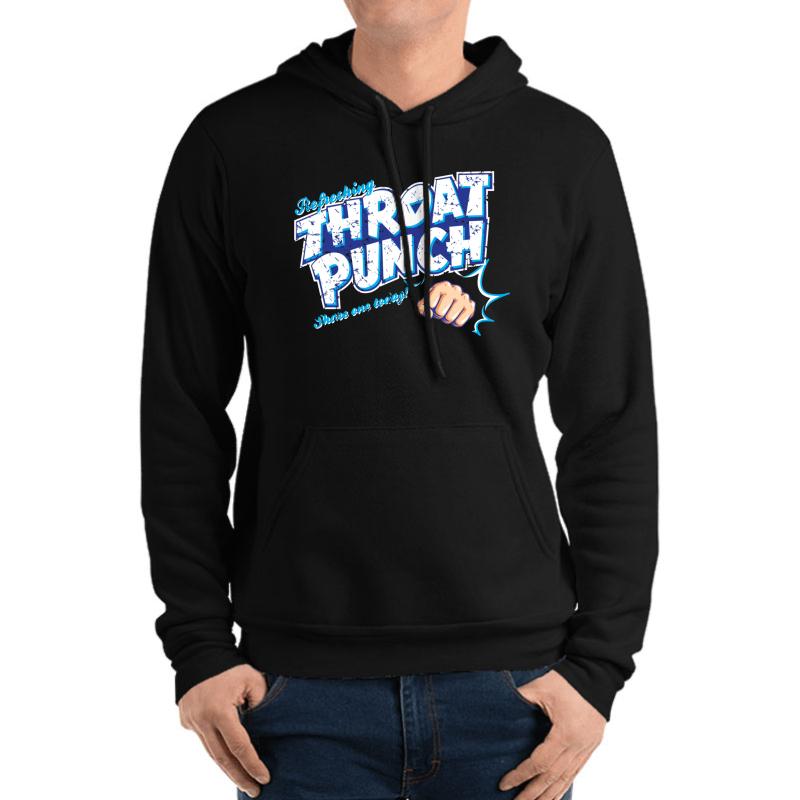 Throat Punch Unisex Hooded Sweatshirt Men Black