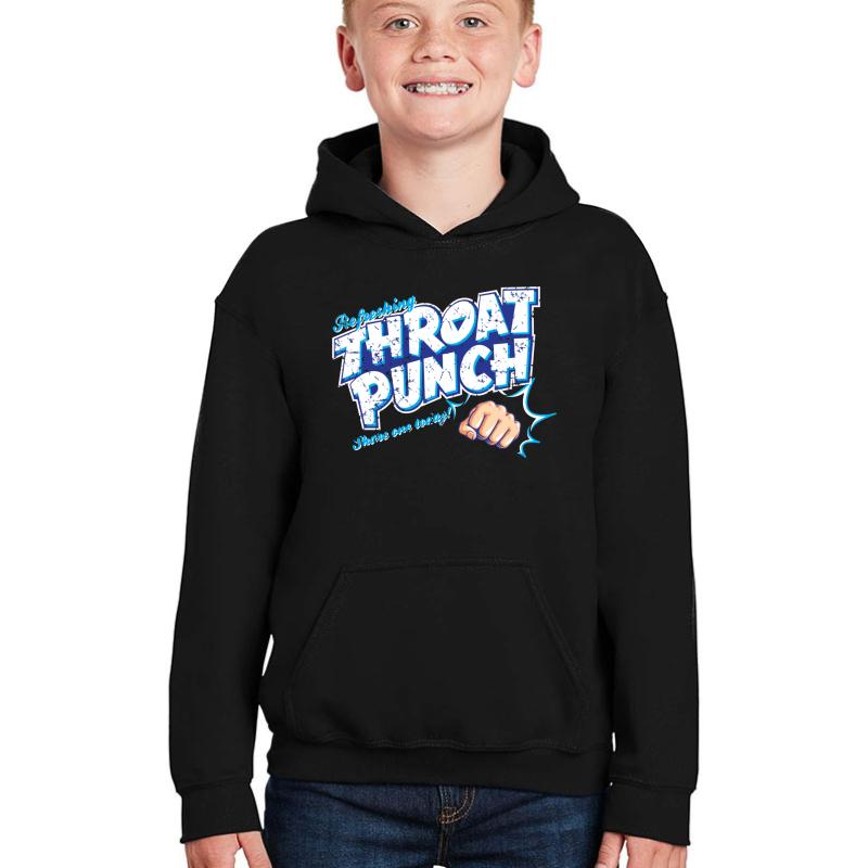 Throat Punch Youth Hooded Sweatshirt Boy Black