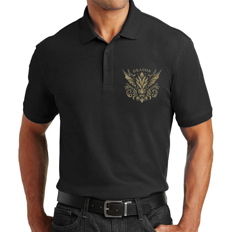 Majestic Gold Dragon Grunge Logo Richardson Premium Trucker Snapback Caps