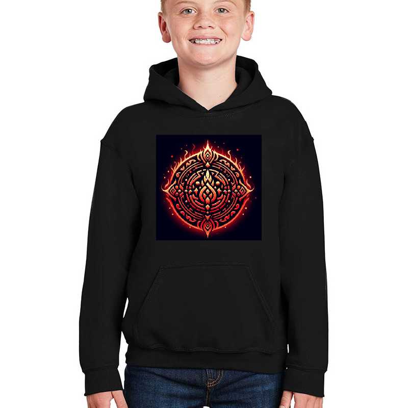 Fantasy Viking Fire Elemental Emblem (silvergoldvisionary) Unisex T-shirts