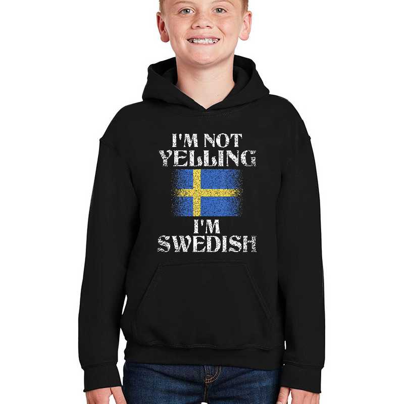 I'm Not Yelling I'm Swedish Funny Swedish Pride Unisex T-shirts