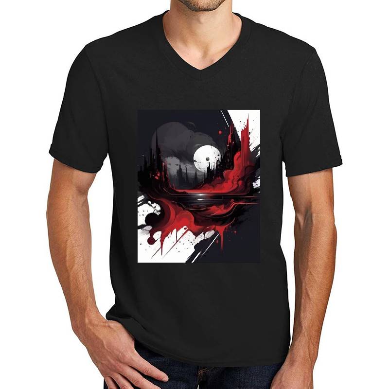  Dark Red Aesthetic Unisex Polo Jersey Sport Shirts