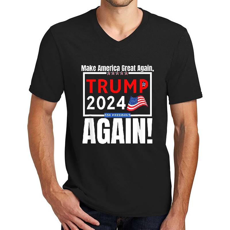 Donald Trump 2024 For President Conservative Republican T-Shirt, MAGA Trump 2024 Shirts, Pro Trump Shirts  Unisex Polo Jersey Sport Shirts