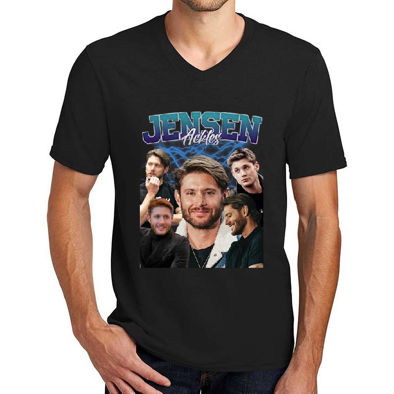 Jensen Ackles Retro Style Unisex T-shirts