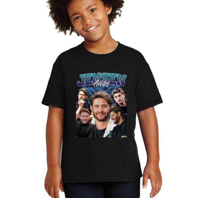 Jensen Ackles Retro Style Unisex T-shirts