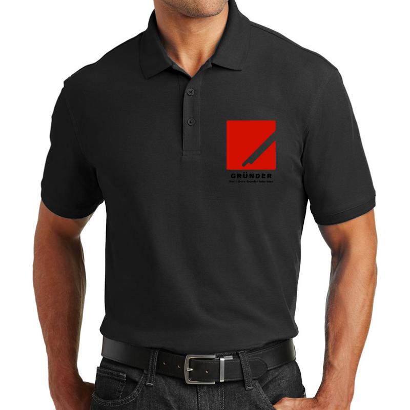 Ace Combat Grunder Industries Unisex Polo Jersey Sport Shirt Men Black