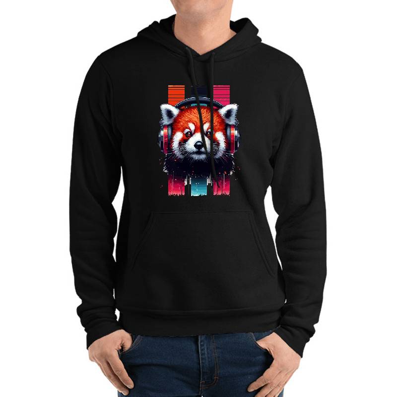 Cute Retro Music Red Panda In Headphones Richardson Premium Trucker Snapback Caps