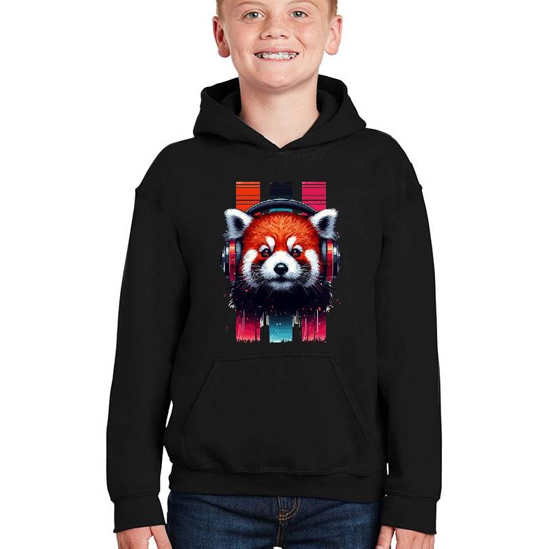 Cute Retro Music Red Panda In Headphones Richardson Premium Trucker Snapback Caps