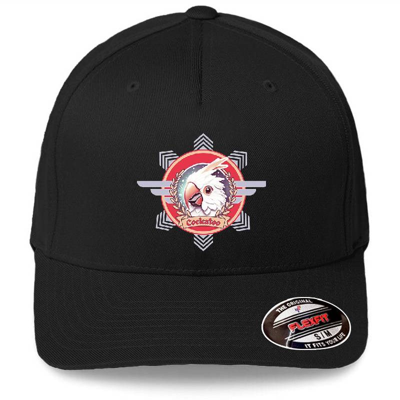 Cockatoo Emblem Premium Flat Bill Snapback Caps