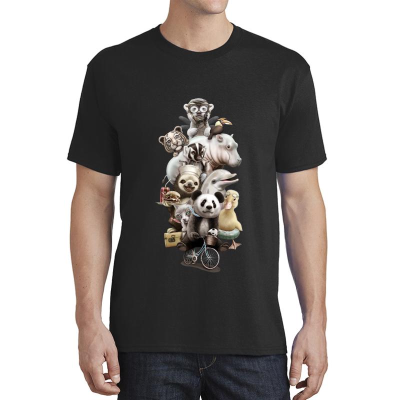 Zoo Escape Unisex T-Shirt Men Black