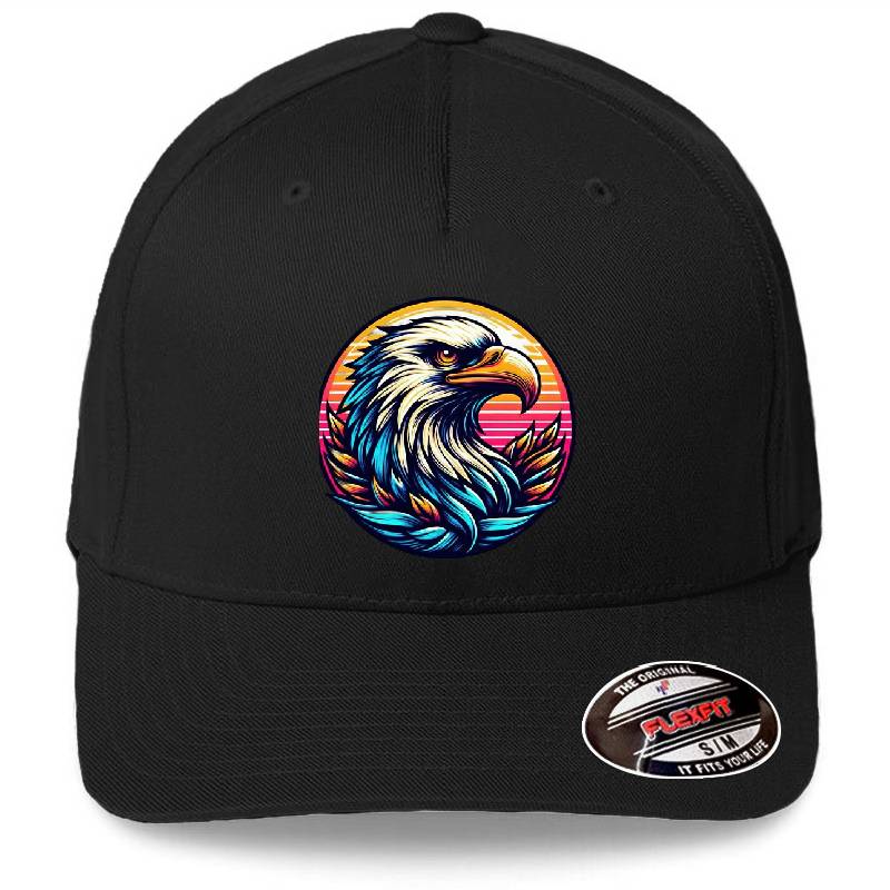 eagle  Funny animal emblem Premium Flat Bill Snapback Caps