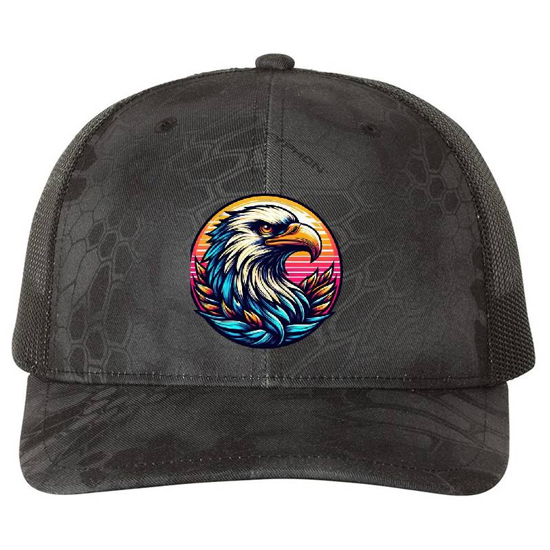 eagle  Funny animal emblem Premium Flat Bill Snapback Caps
