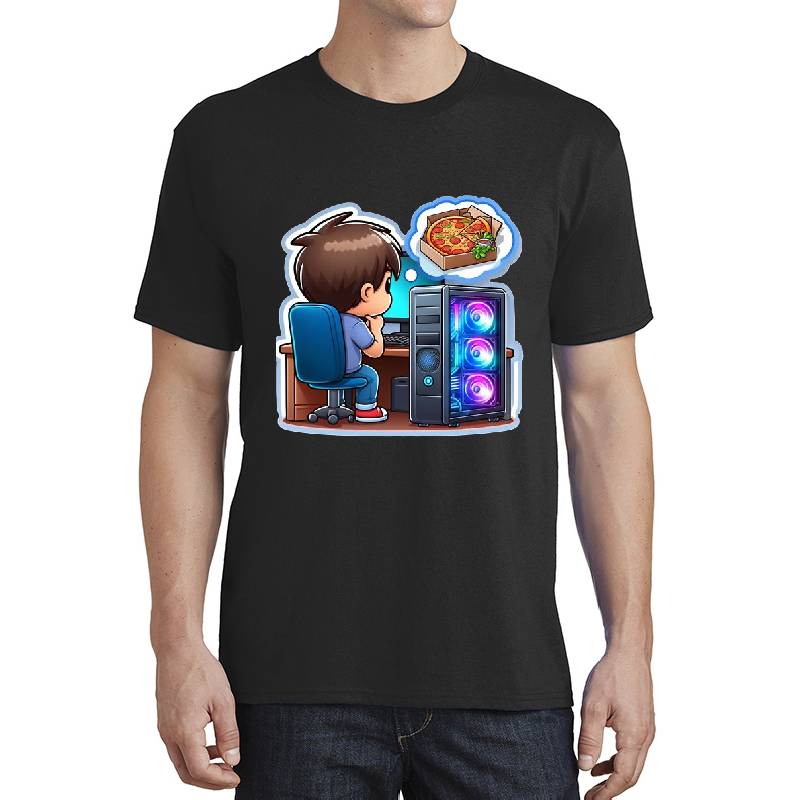 Game and Pizza  Unisex Polo Jersey Sport Shirts