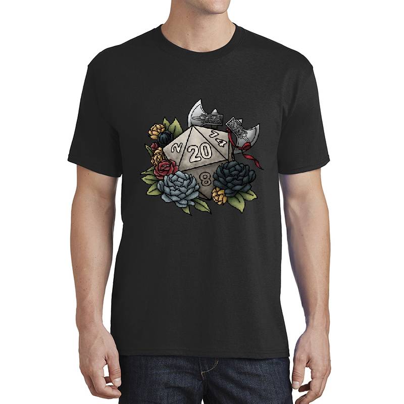 Barbarian Class D20 - Tabletop Gaming Dice Premium Flat Bill Snapback Caps