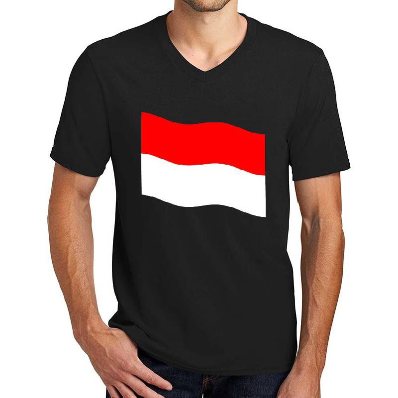 Indonesia Flag Waving Patriotic Indonesian Flags Premium Flat Bill Snapback Caps