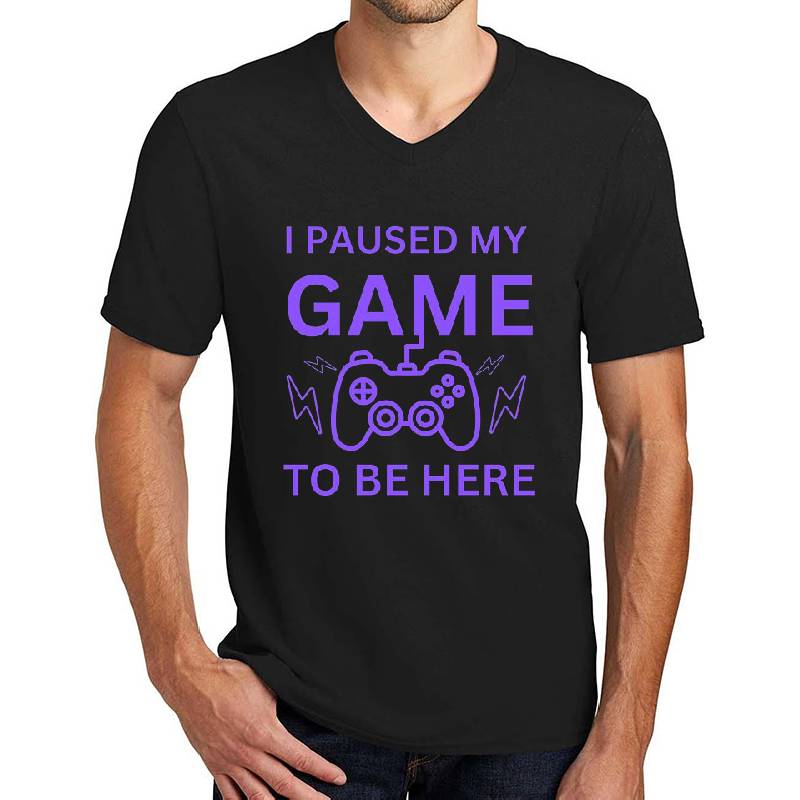 I Paused My Game To Be Here Premium Flat Bill Snapback Caps
