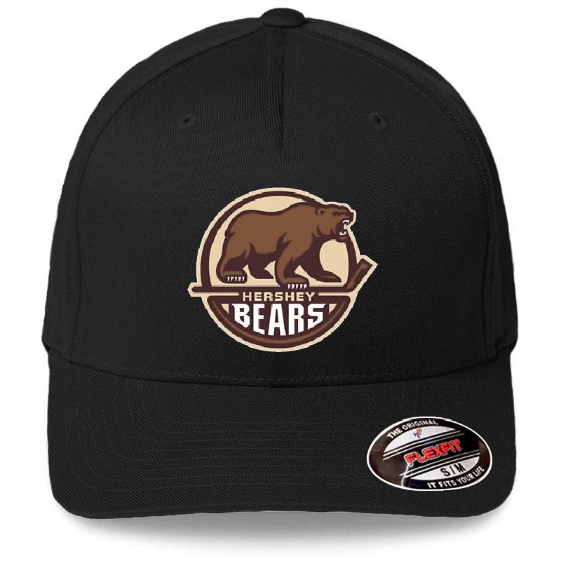 Bears Logo   Premium Flat Bill Snapback Caps