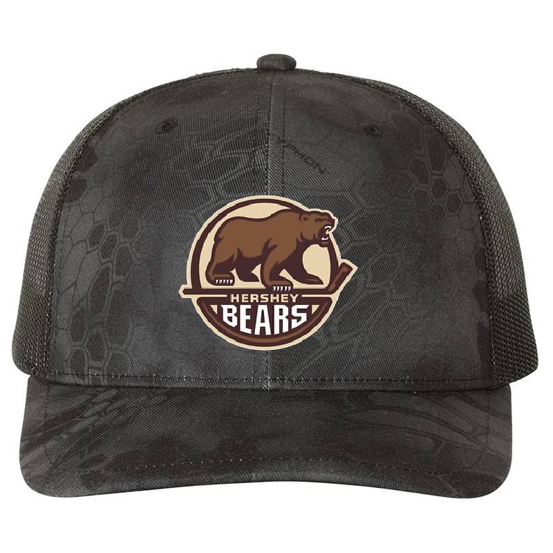 Bears Logo   Premium Flat Bill Snapback Caps