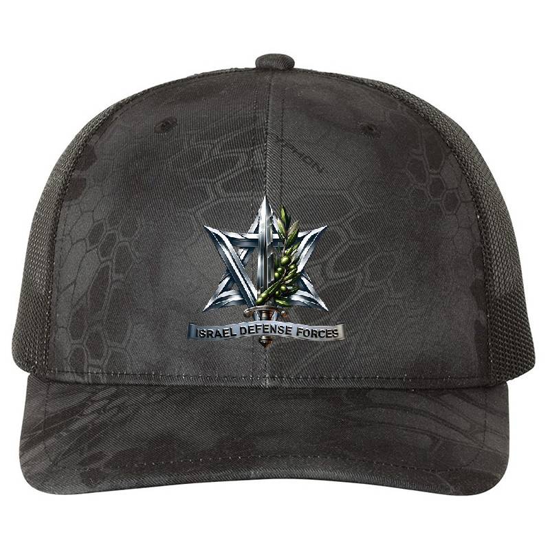 IDF Emblem Logo Swords of Iron Premium Flat Bill Snapback Caps