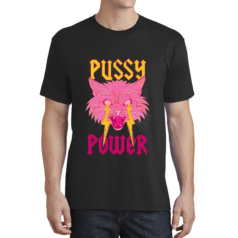 Pussy Power Funny Cat Youth T-Shirts