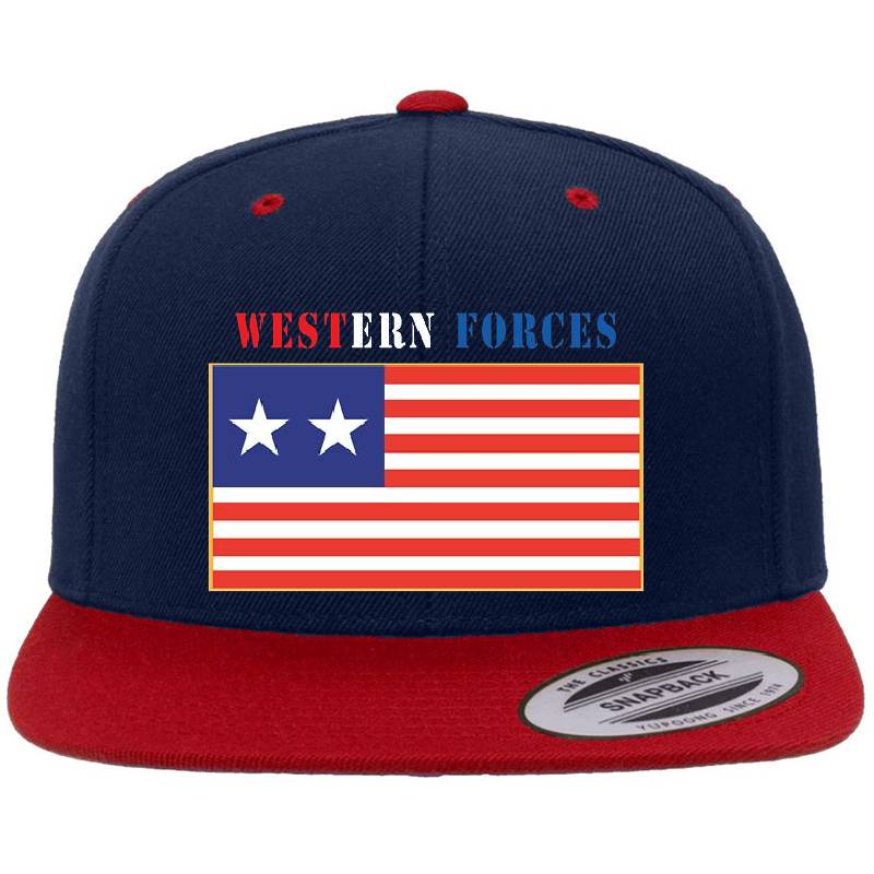 Flag - Western Forces - 2 Star Flag w Txt X 300 Flexfit Baseball Caps