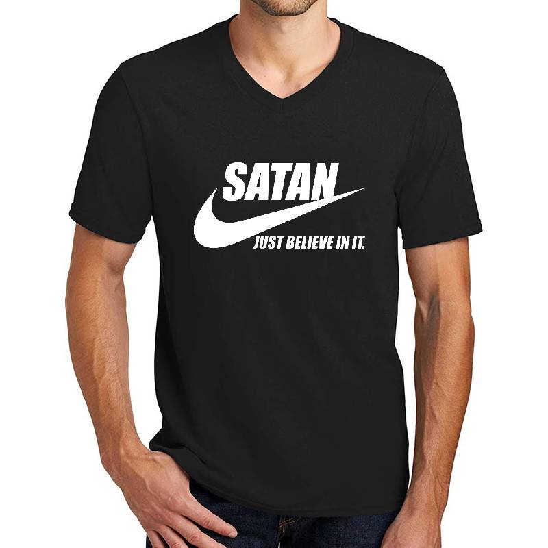 Satan Just Believe In It Premium Flat Bill Snapback Caps
