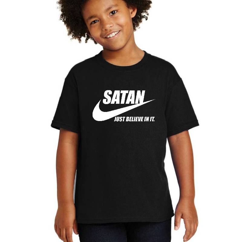 Satan Just Believe In It Premium Flat Bill Snapback Caps
