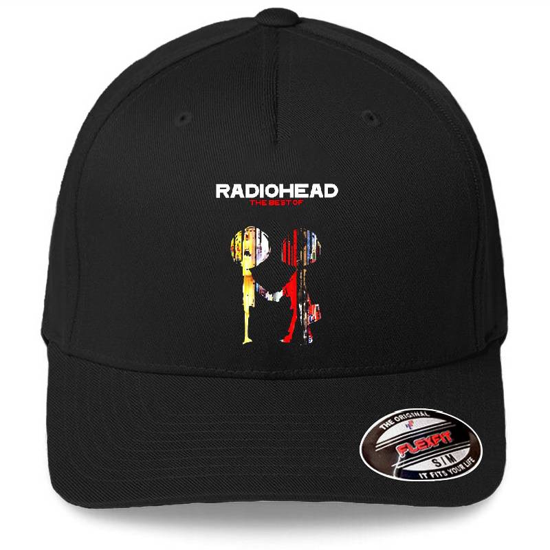 radioheads the best of album Premium Flat Bill Snapback Caps