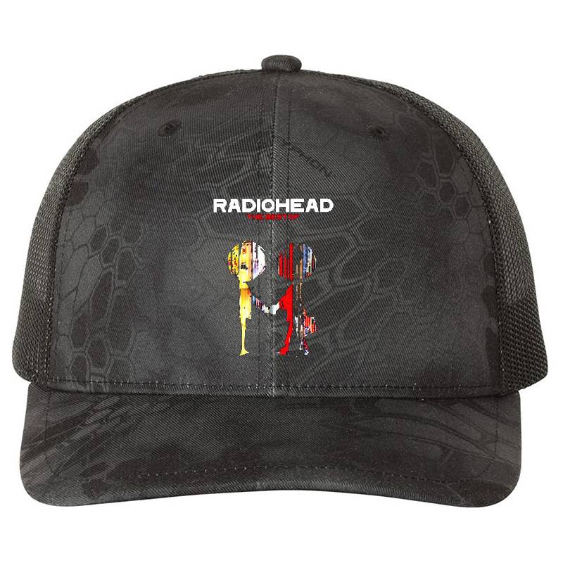 radioheads the best of album Premium Flat Bill Snapback Caps