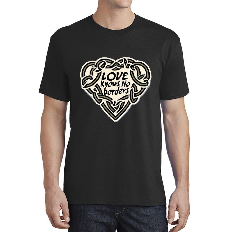 Celtic Heart Modern Love Emblem Premium Flat Bill Snapback Caps