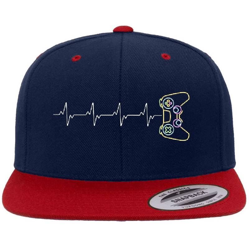 Heartbeat Neon Controller Unisex V-Neck T-Shirts