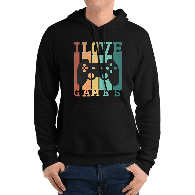 I Love Games Youth Hooded Sweatshirts