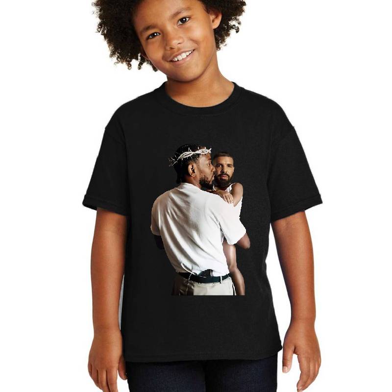 Kendrick Lamar Holding Baby Drake Unisex V-Neck T-Shirts