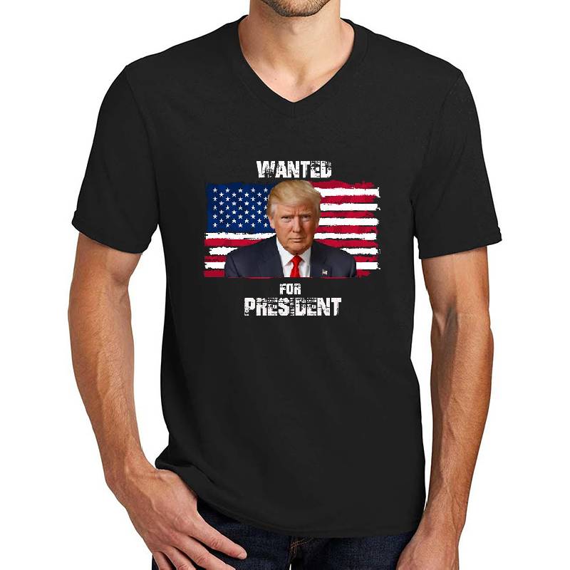 Donald Trump Most Wanted For President 2024 Premium Flat Bill Snapback Caps