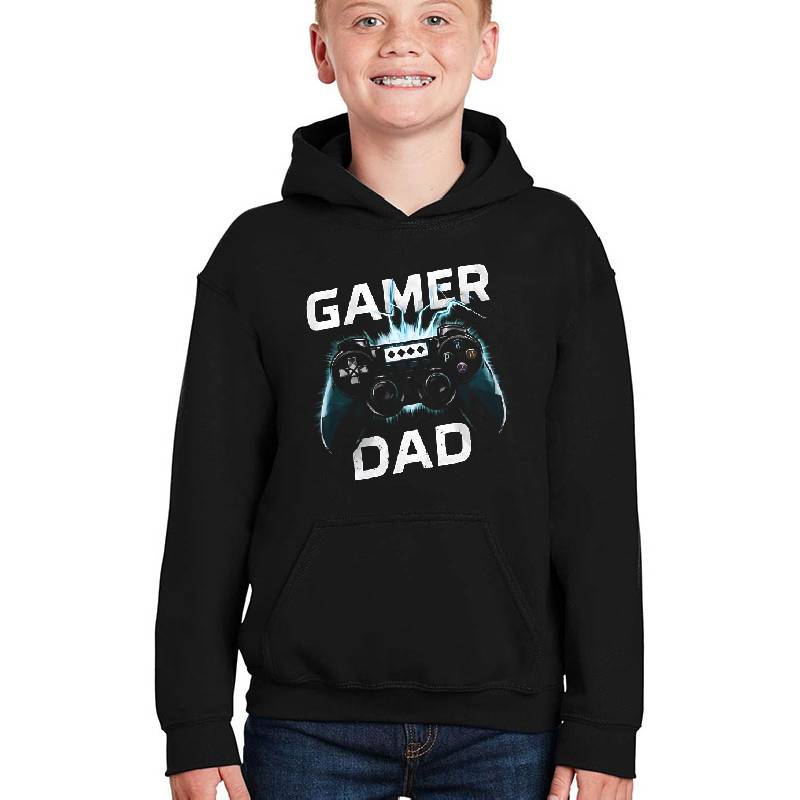 Gamer Dad With Lightning Joystick Premium Flat Bill Snapback Caps