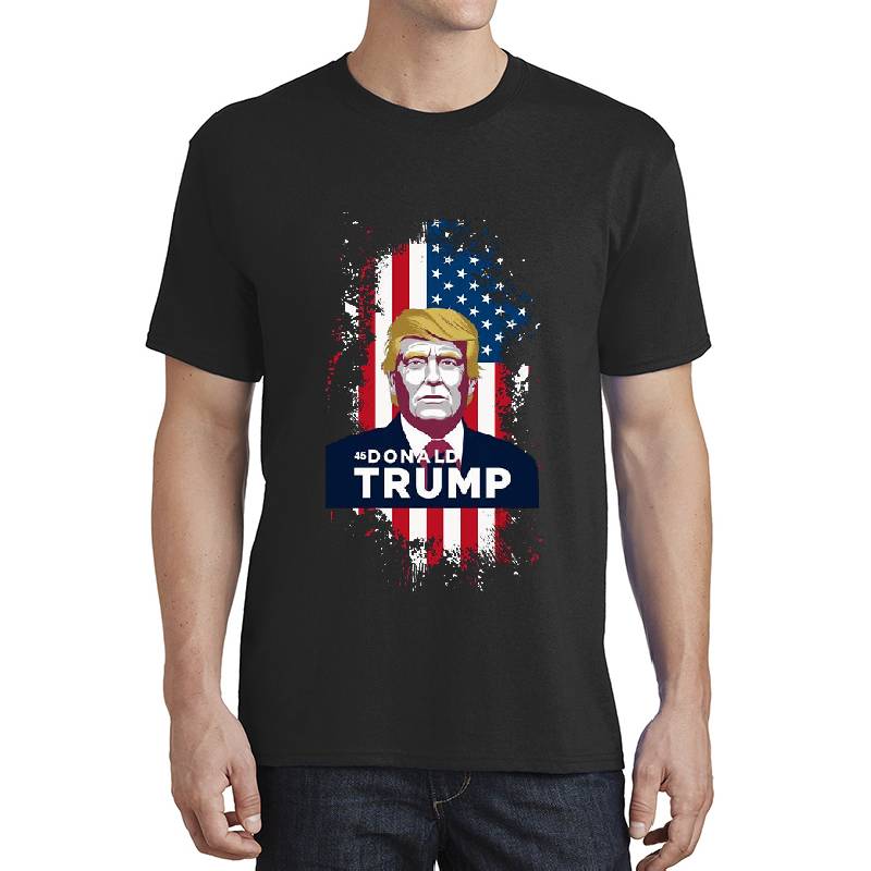 Honoring the 45th & 47th President: Trump's Triumph,Trump's American Flag Revival: 45-47 Edition, Classic T shirt Richardson Premium Trucker Snapback Caps