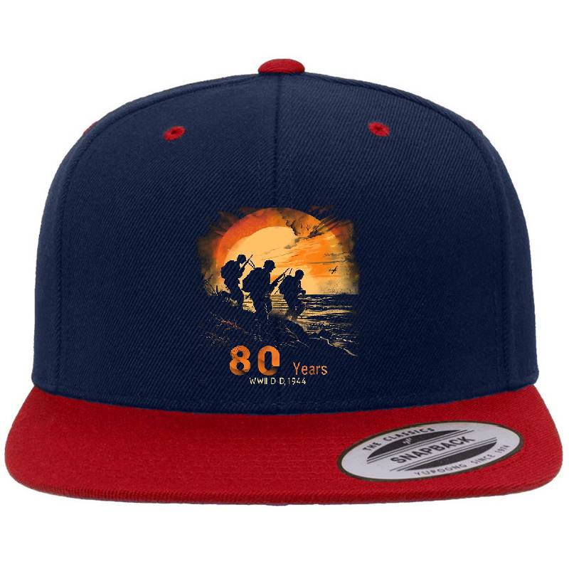 Eighty Years D-Day Anniversary : Normandy Landing, 80 years WW2 Flexfit Baseball Caps