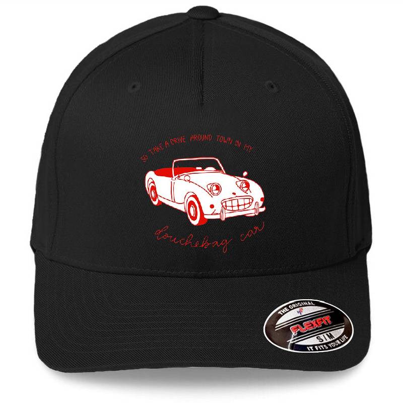 happy now - douchebag car Richardson Premium Trucker Snapback Caps